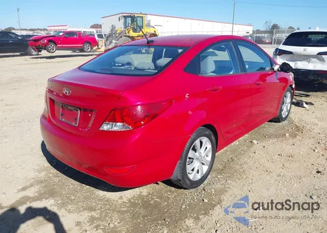 2013 Hyundai Accent Gls z USA, uszkodzony, nr VIN KMHCU4AEXDU584193